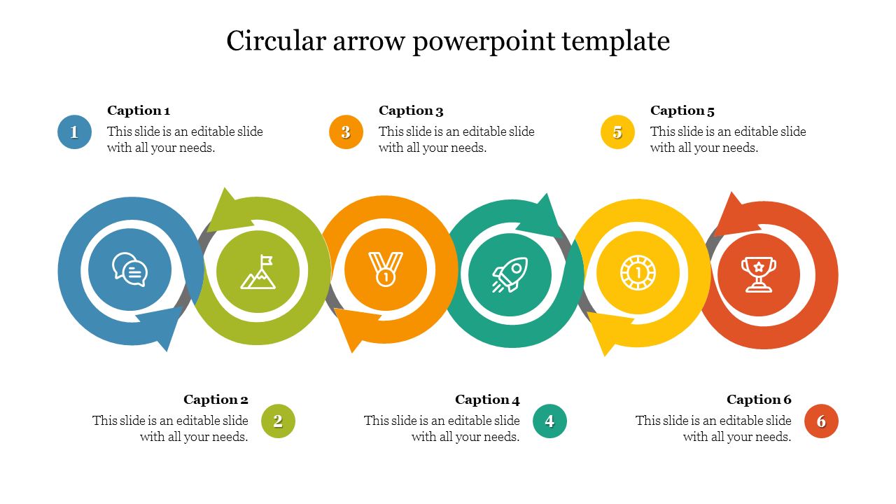 circular arrow powerpoint template